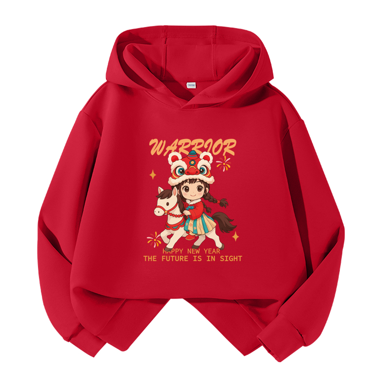 

Детский худи WARRIOR, cherry красный/h riding girl