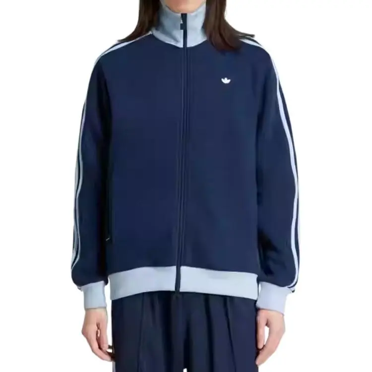 Adidas Originals Куртка трековая премиум международная версия мужская темно-синяя, Dark Indigo — фото 3