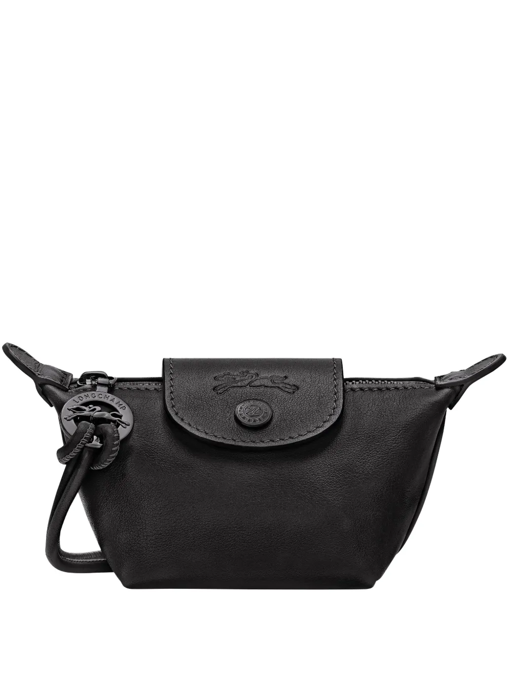 

Клатч с тиснением Longchamp, черный