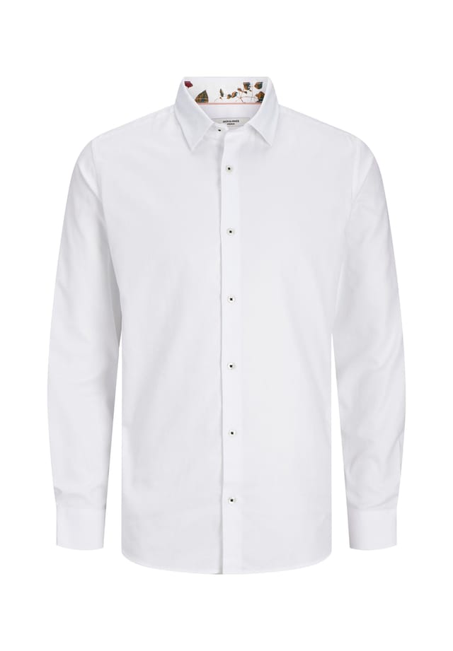 

Рубашка Nordic Flores с длинными рукавами и воротником Kent Jack & Jones, белый