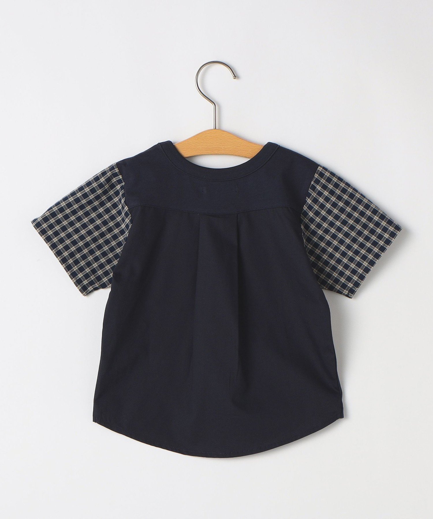 Детская футболка с коротким рукавом в клетку (80-90 см) SHIPS KIDS, Navy