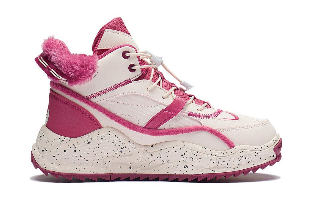 Кроссовки LINING YOUNG Sports Life Collection Kids Lifestyle Shoes GS High-top Pink/Beige — фото 2
