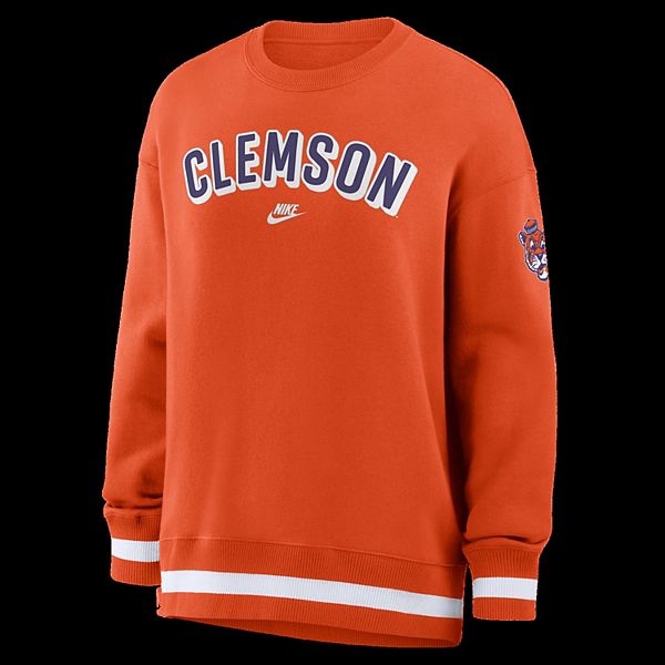Женский оранжевый свитшот Clemson Tigers Oversized Legacy Phoenix Nike — фото 3