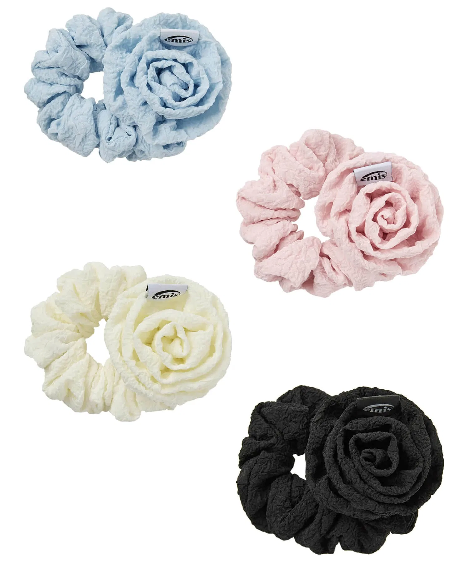 Резинка для волос WRINKLE CORSAGE SCRUNCHIE EMIS розовый — фото 2