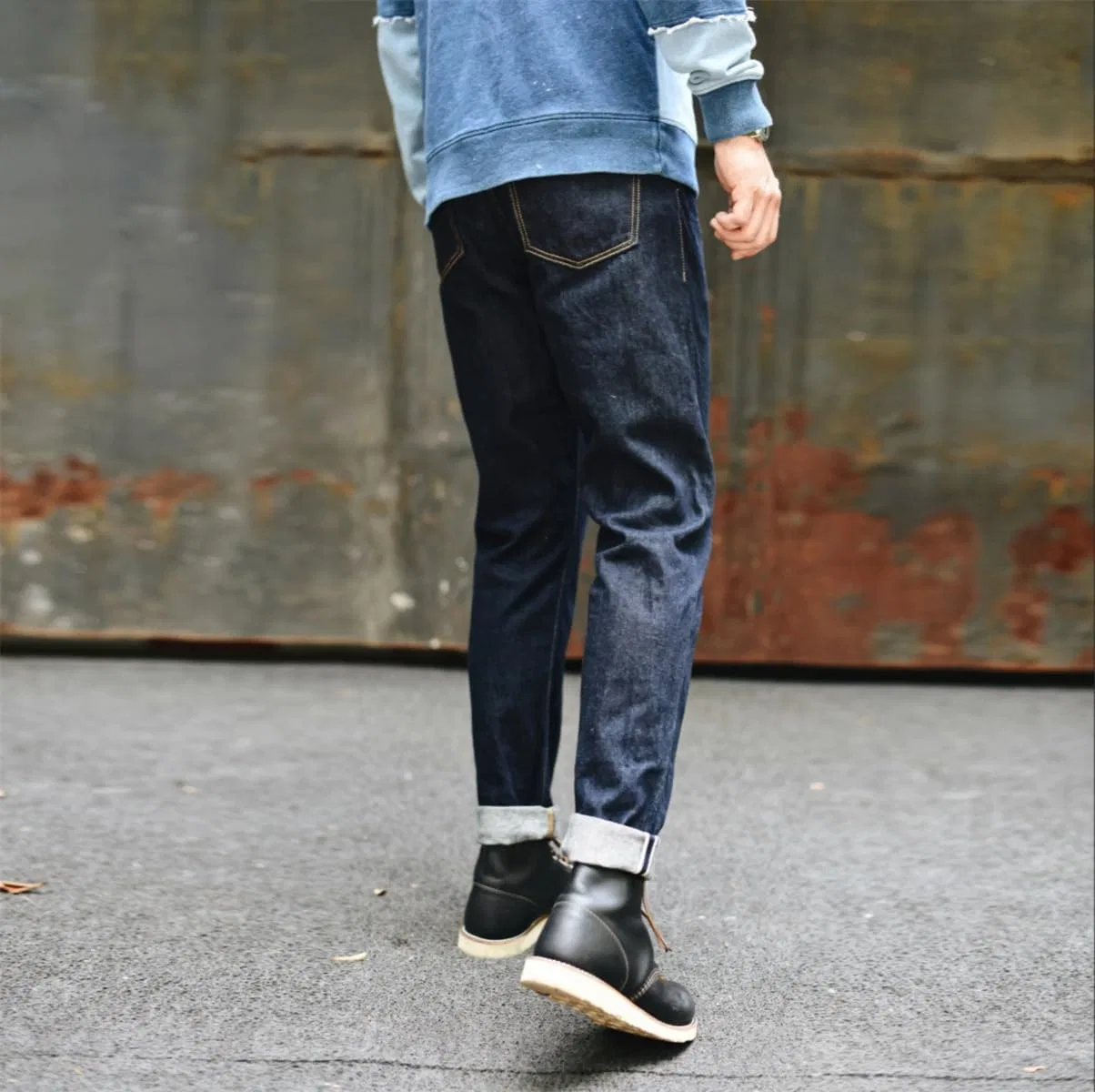 Джинсы с защитой от складок, Selvedge, Indigo — фото 4