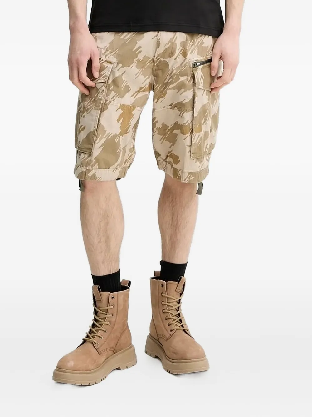 

Камуфляжные шорты-карго G-Star RAW, нейтральный