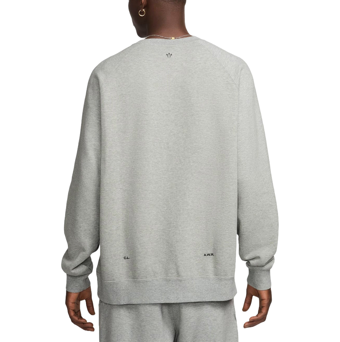 Спортивная толстовка Nike x NOCTA Fleece CS Crewneck Sweatshirt 'Grey' FN8160-063, серый — фото 2
