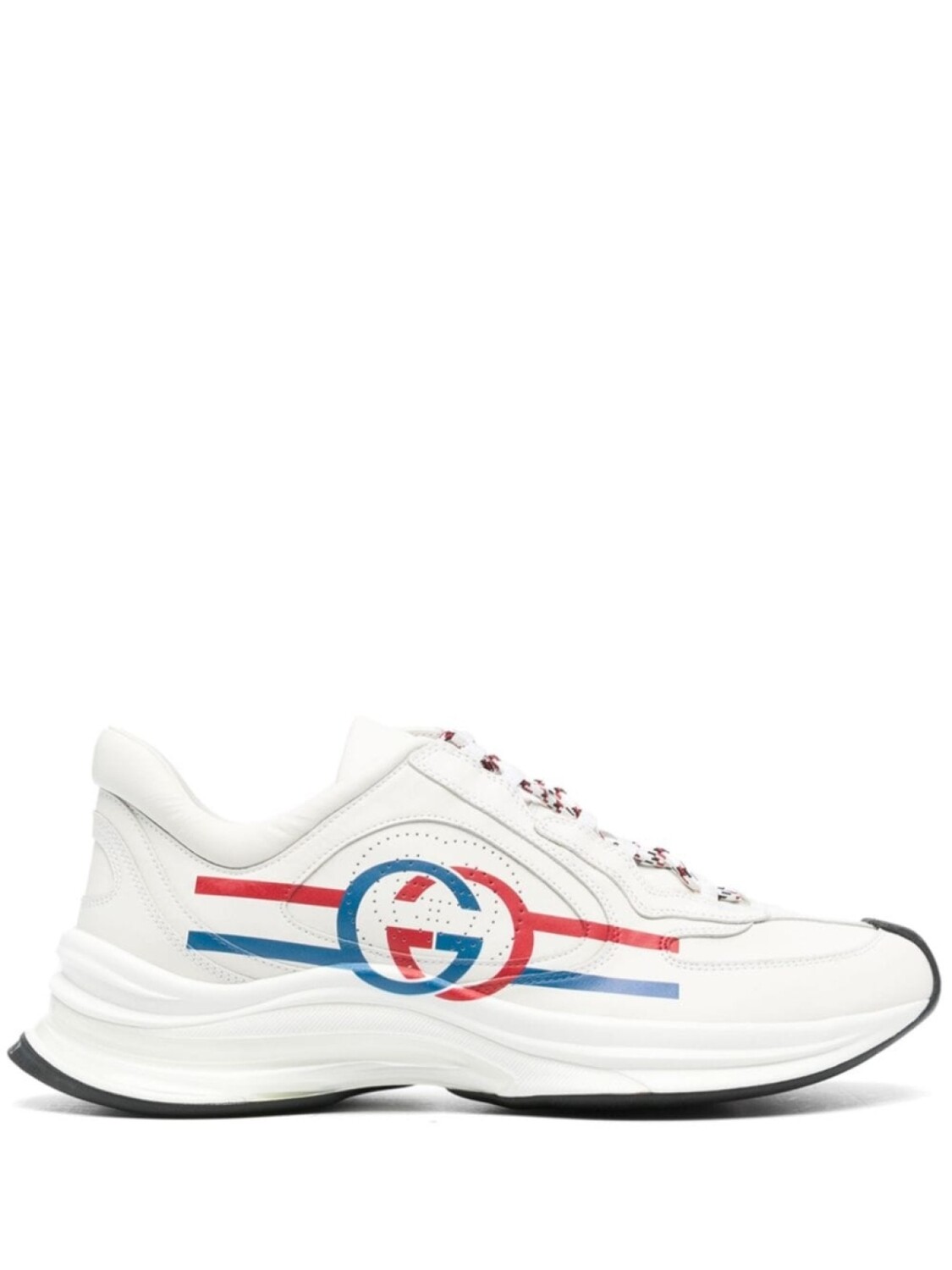 

Кроссовки Gucci Run Lace-up, белый/красный/синий