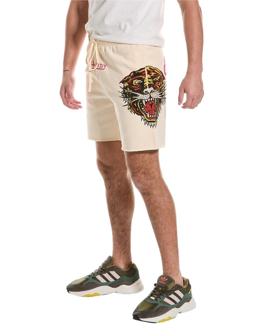 

Шорты Ed Hardy в стиле ретро с изображением тигра, белый