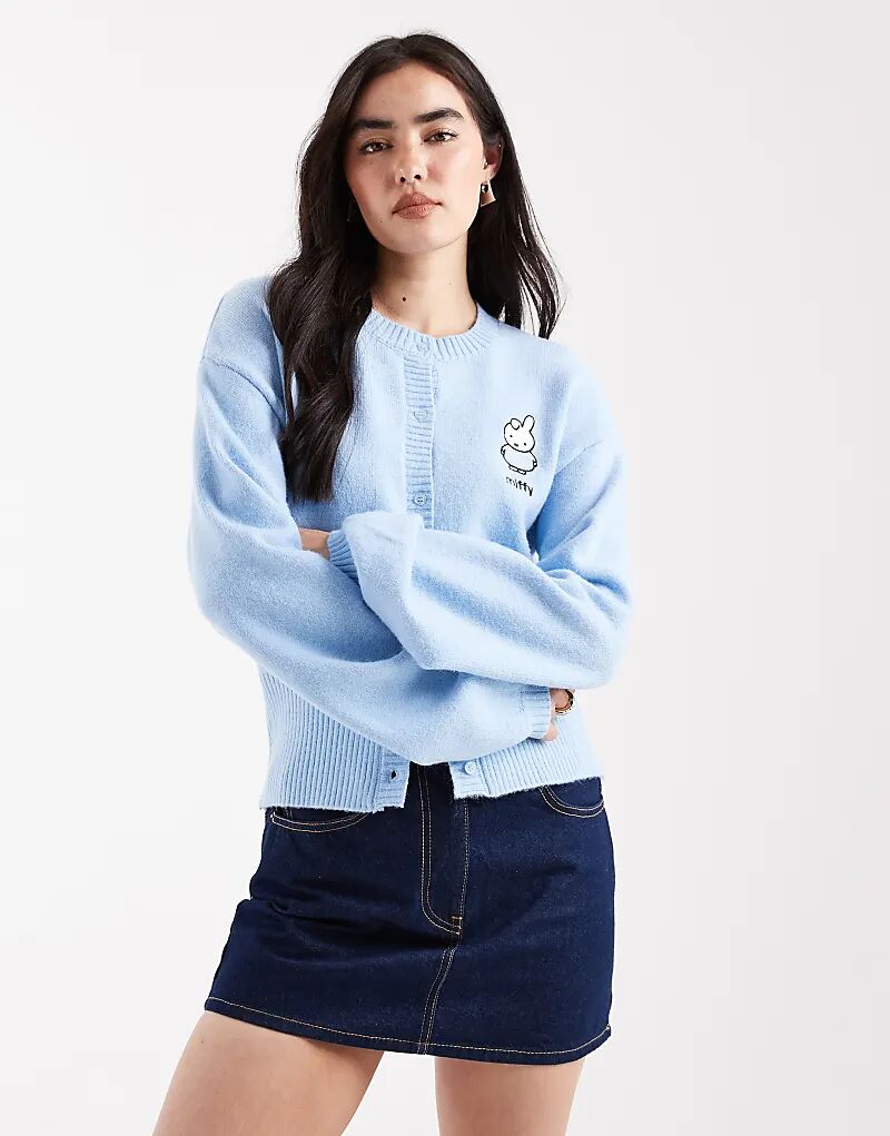 

Детский кардиган Daisy Street x Miffy со сборками нежно-голубого цвета