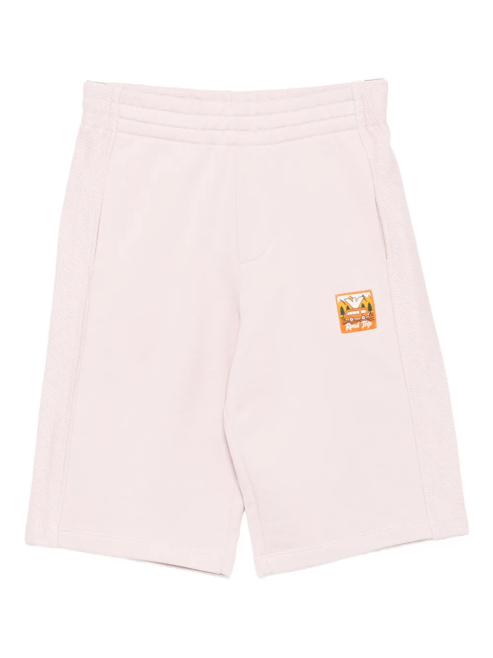 

Хлопковые шорты со вставками Emporio Armani Kids, розовый