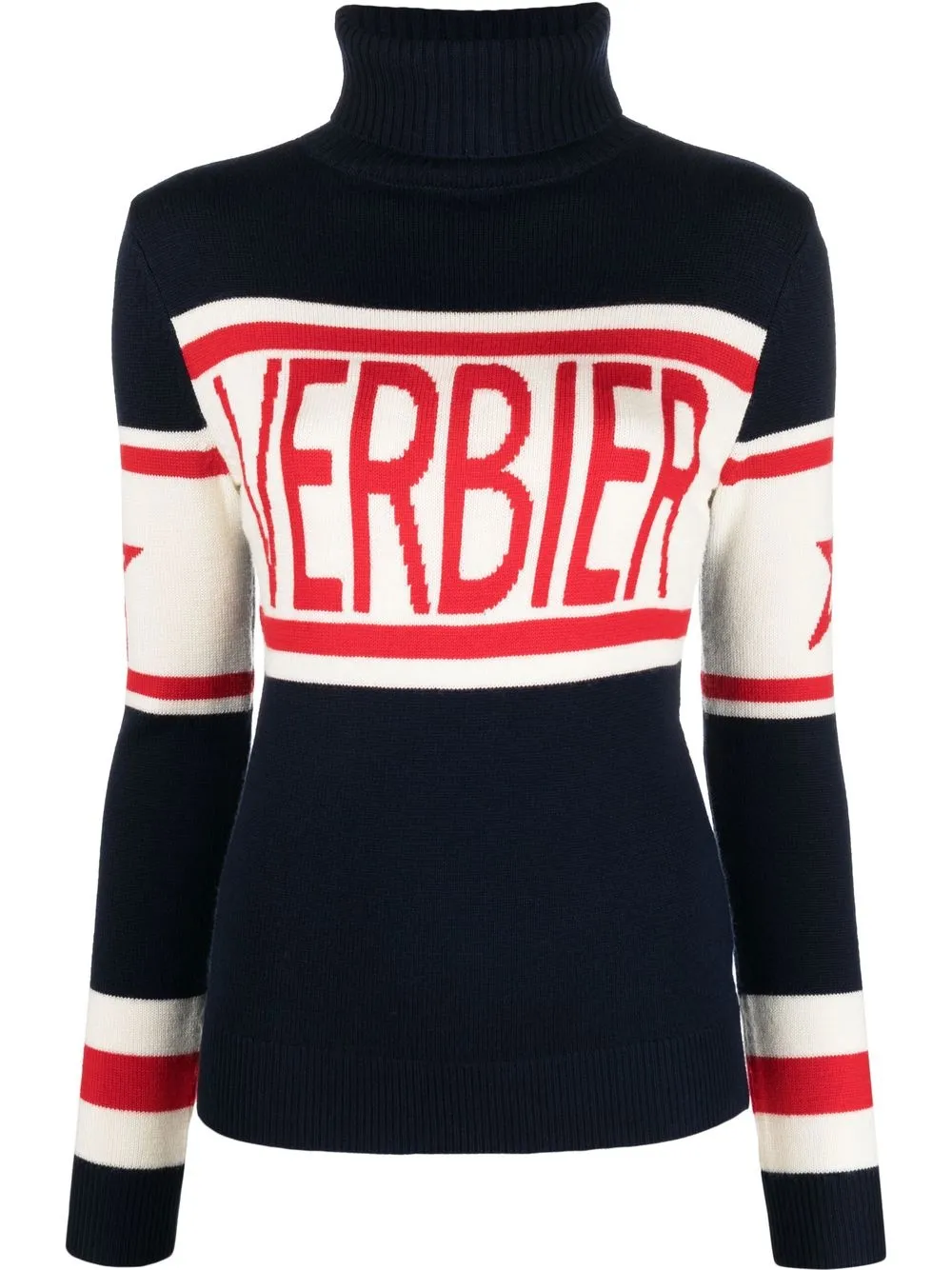 

Джемпер вязки интарсия с высоким воротником Perfect Moment, синий