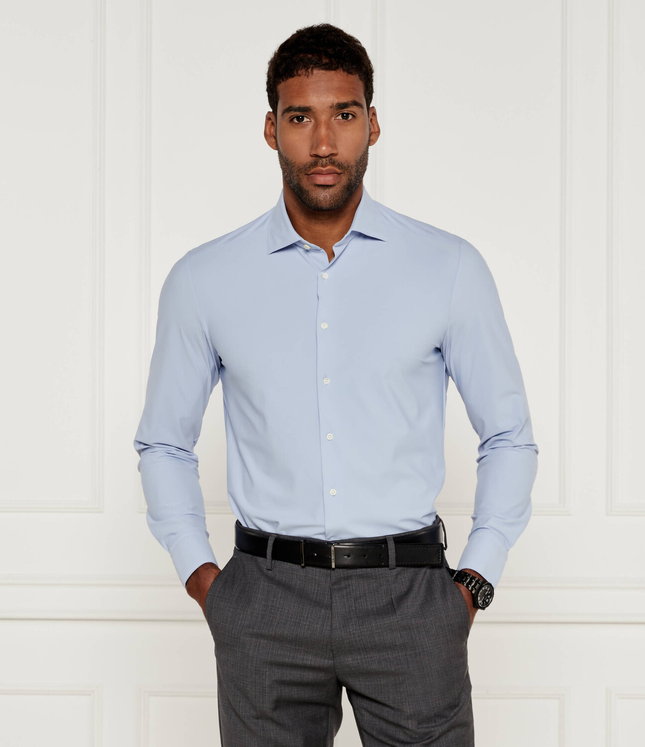 

Рубашка Stenströms Slim Fit, небесно-голубой
