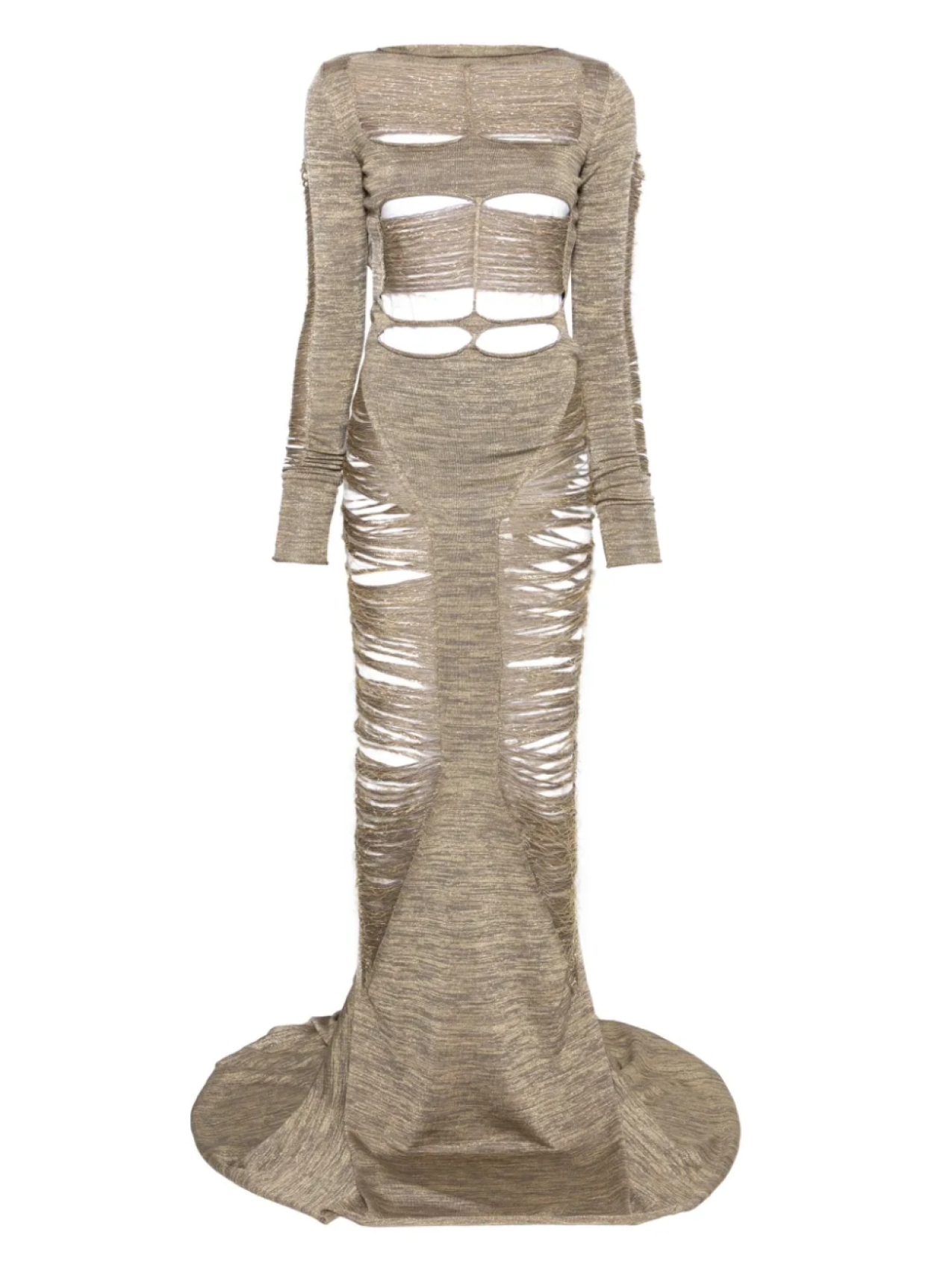 

Платье макси Луна Rick Owens, золотой