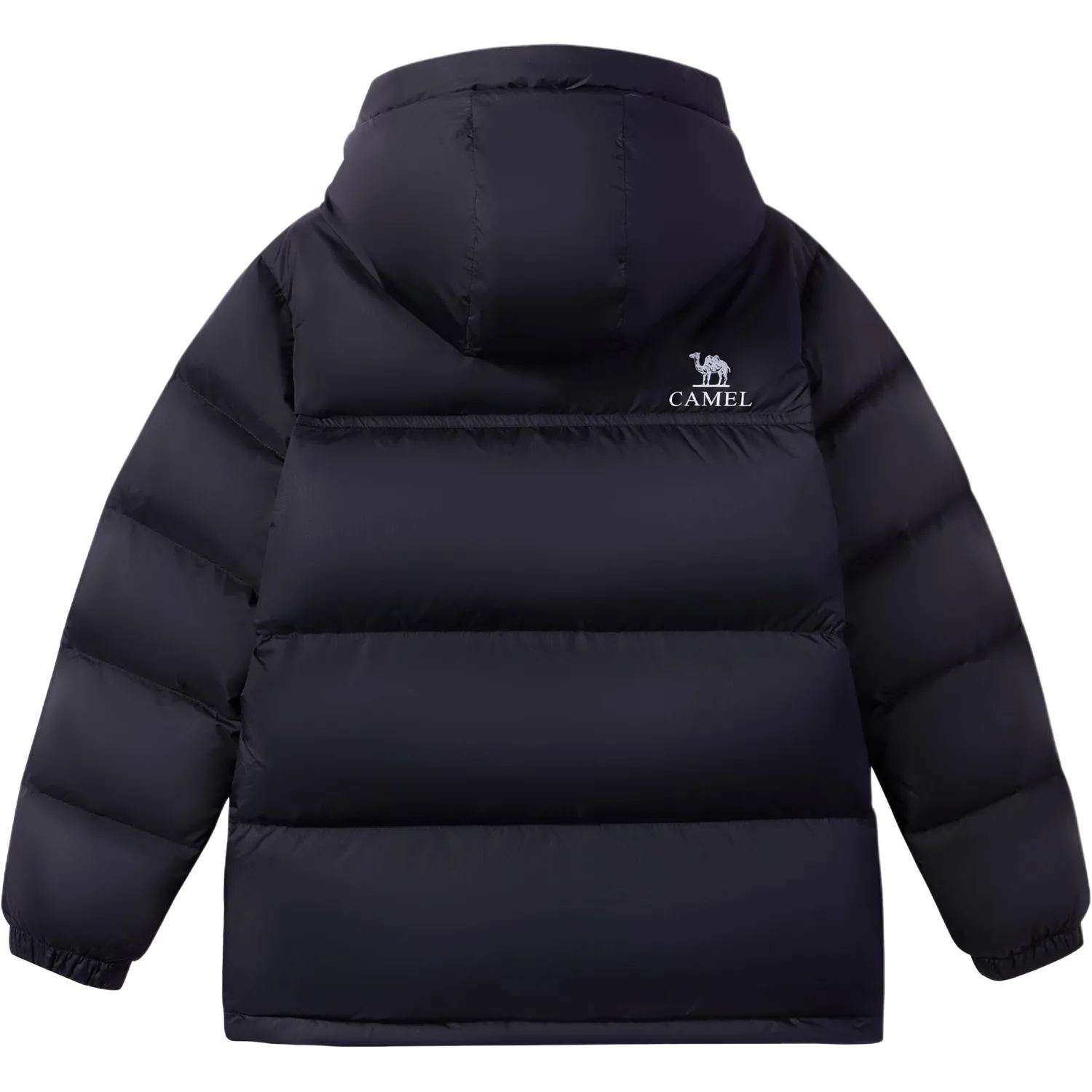 Детская пуховая куртка с капюшоном утепленная CAMEL, Phantom Black/Ether Blue — фото 4