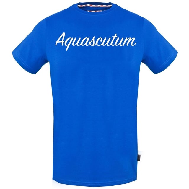 

Футболка с фирменным логотипом Aquascutum, синий