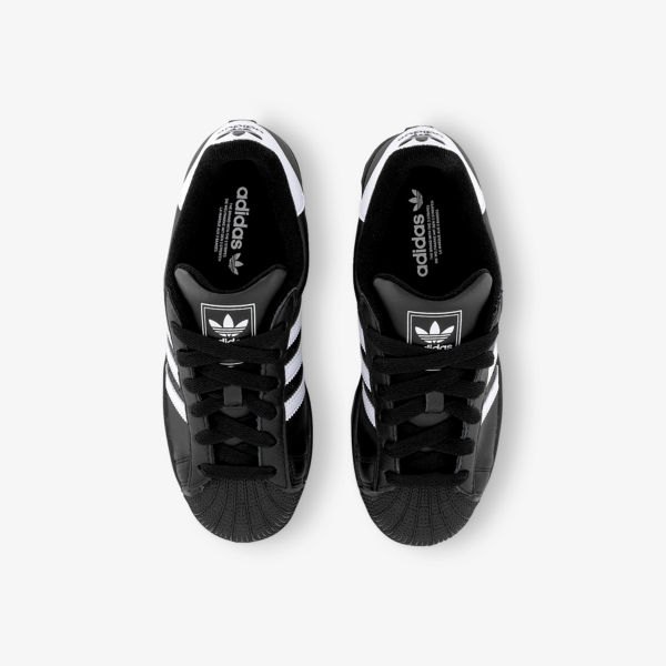 Кроссовки низкие Adidas Superstar II с логотипом, черный — фото 2
