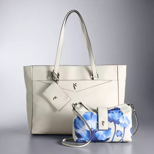 

Женская фиолетовая сумка-тоут с тремя ручками Simply Vera Vera Wang, цвет silver spirit
