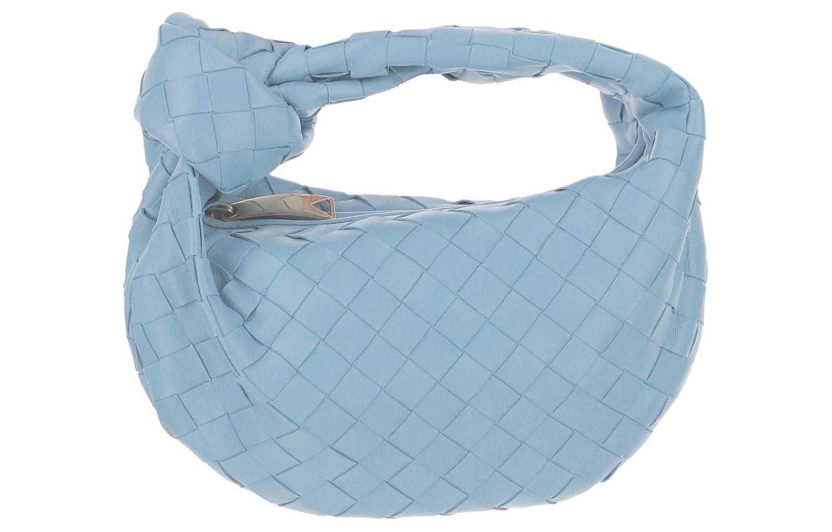 

Bottega Veneta Сумка мини из ягненка женская голубая