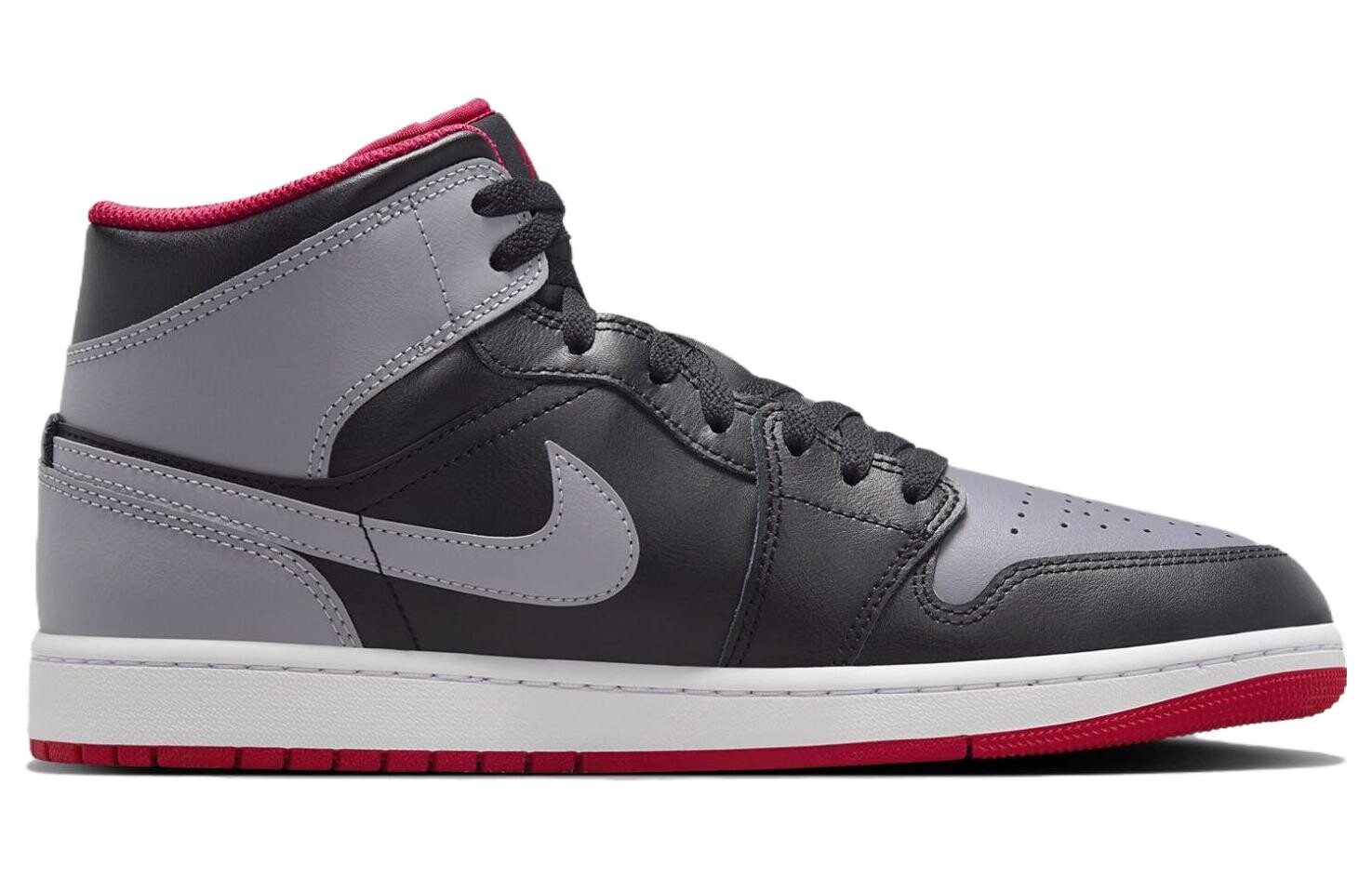 Jordan Air Jordan 1 Vintage Баскетбольные кроссовки мужские, Серый/Черный — фото 2