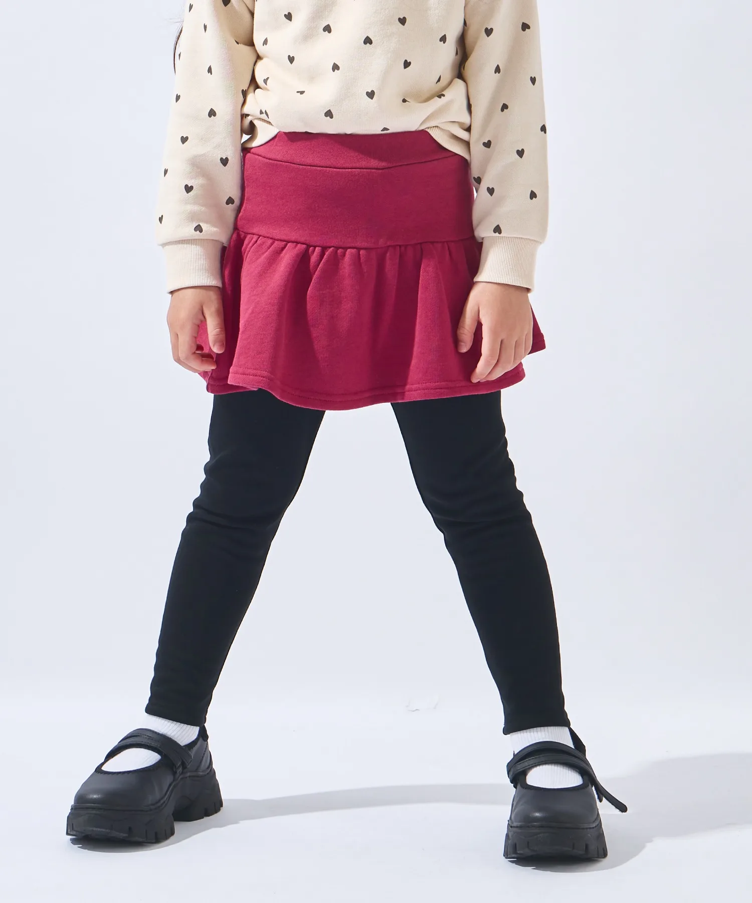 Детская юбка-легинсы с флисовой подкладкой ever closet Cherry Red