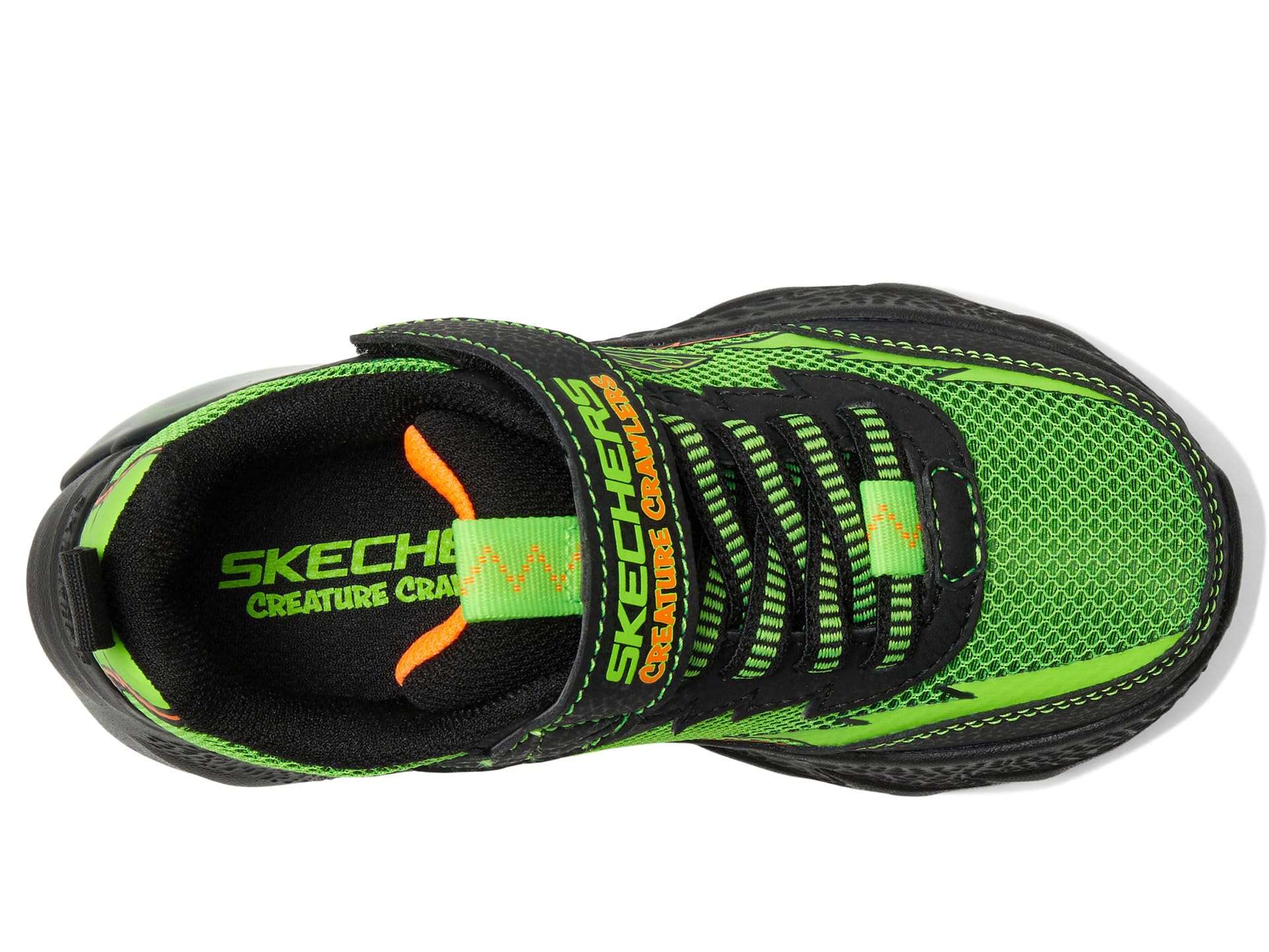 Кроссовки SKECHERS KIDS Creature-Crawlers 402120L, Black/Lime — фото 2