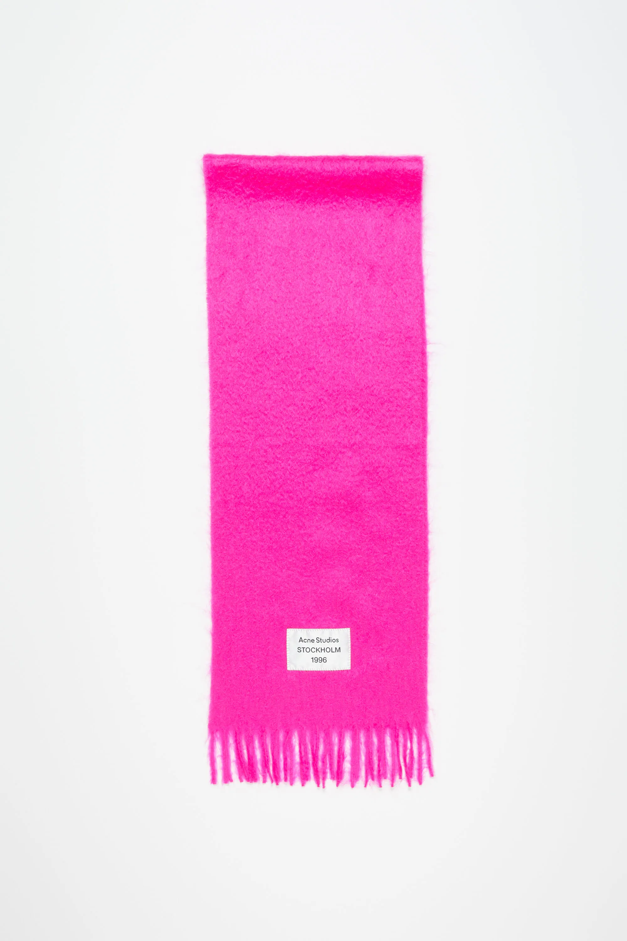 

Шарф из альпаки с бахромой Acne Studios, Fuchsia pink