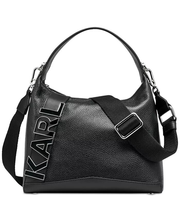 

Сумка через плечо Lunette Medium из кожи KARL LAGERFELD PARIS, черный
