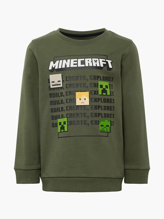 

Свитшот Minecraft, зеленый