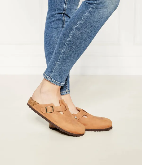 Кожаные сандалии Boston leoi Narrow fit Birkenstock, бежевый — фото 2