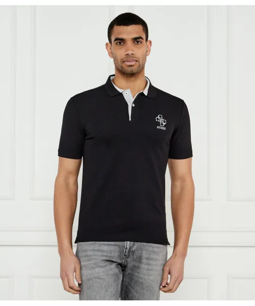 

Футболка поло Slim fit Guess Jeans, черный