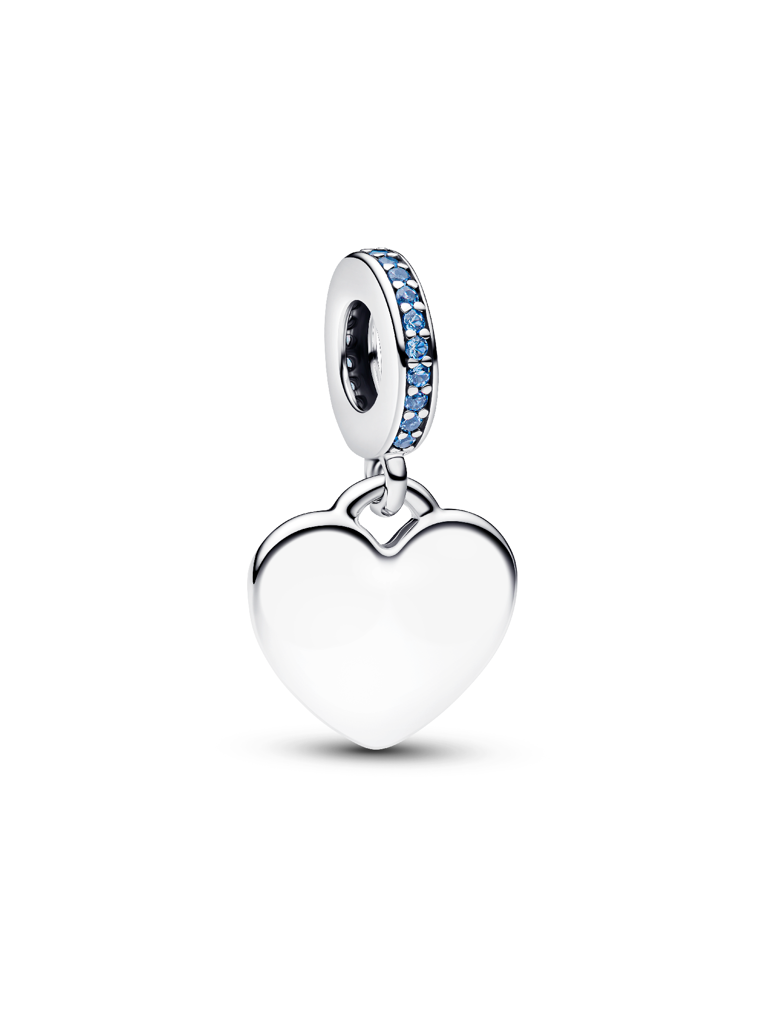 

Подвеска в форме сердца с синим камнем Pandora, серебро 925 пробы