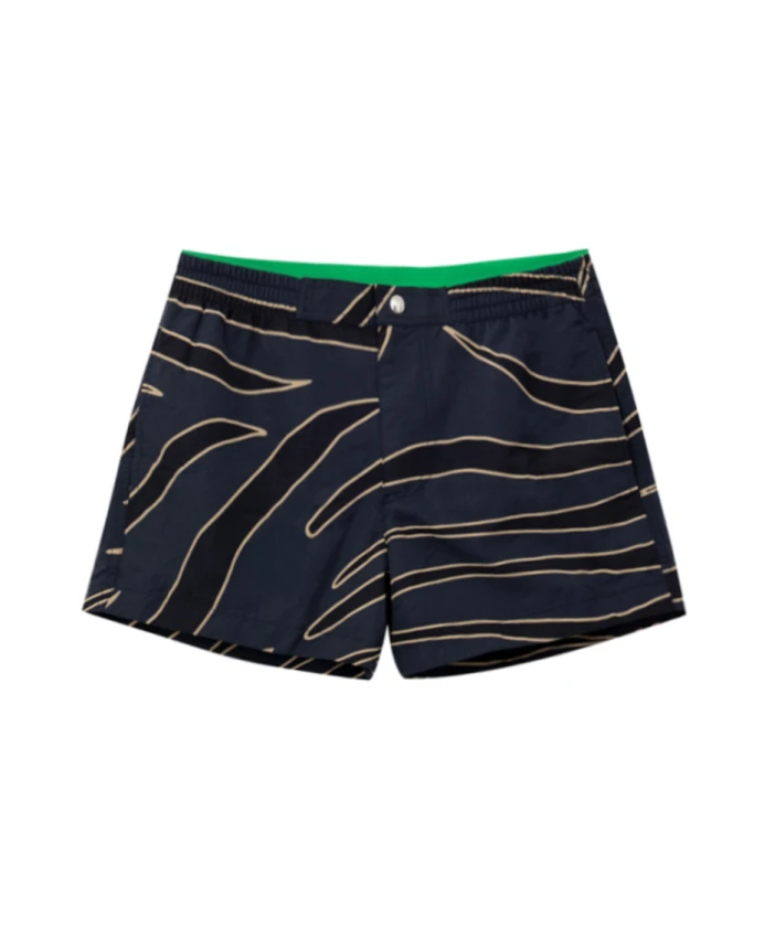 

Боксерские шорты с животным принтом Bottega Veneta, синий