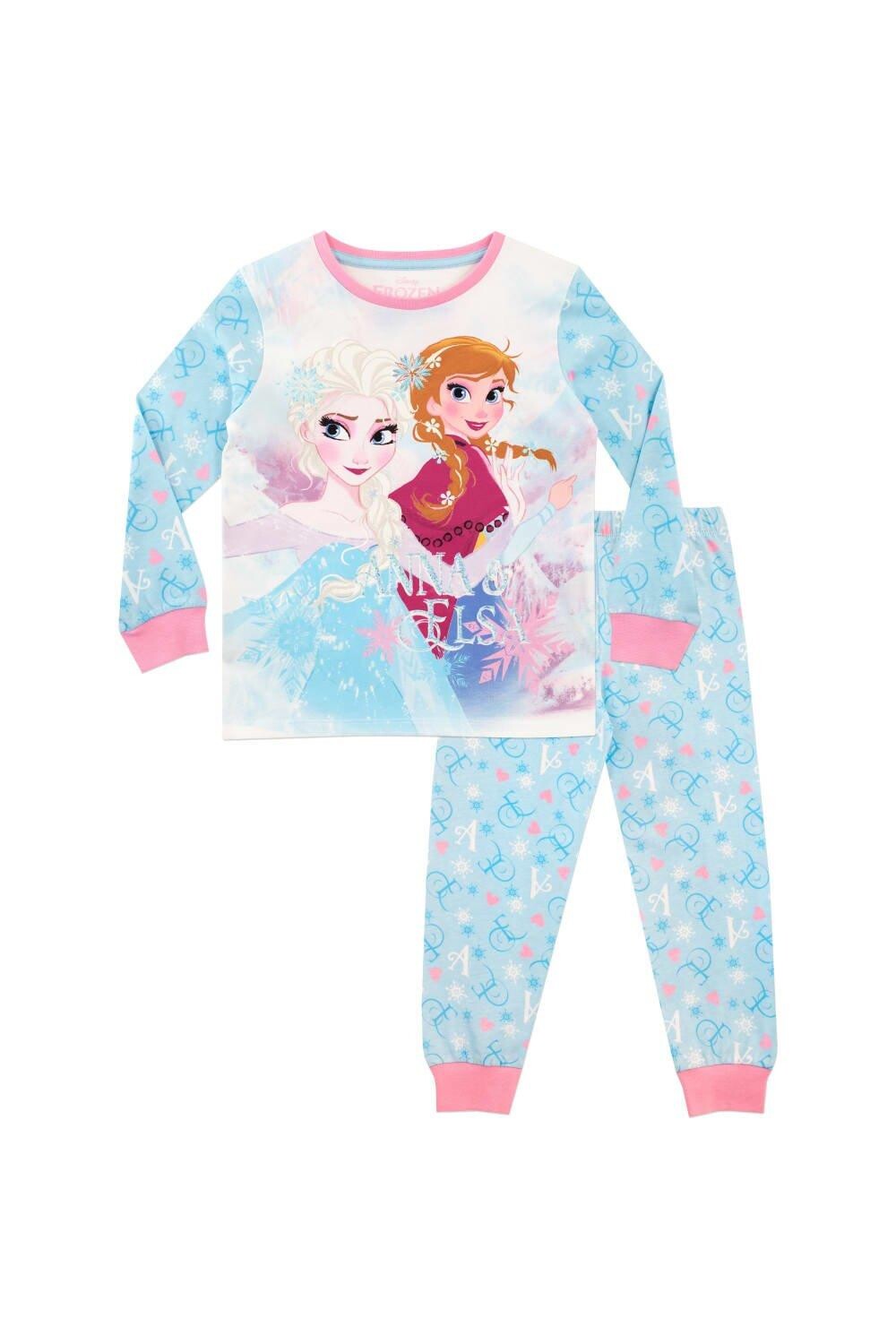 

Холодное сердце Эльза и Анна в пижамах Disney, синий