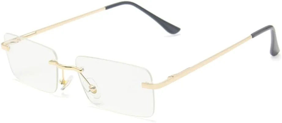 

Стильные мужские солнцезащитные очки без оправы для женщин, розовые и синие солнцезащитные очки с УФ-защитой UV400 и градиентной расцветкой JWMSXYQR, C12