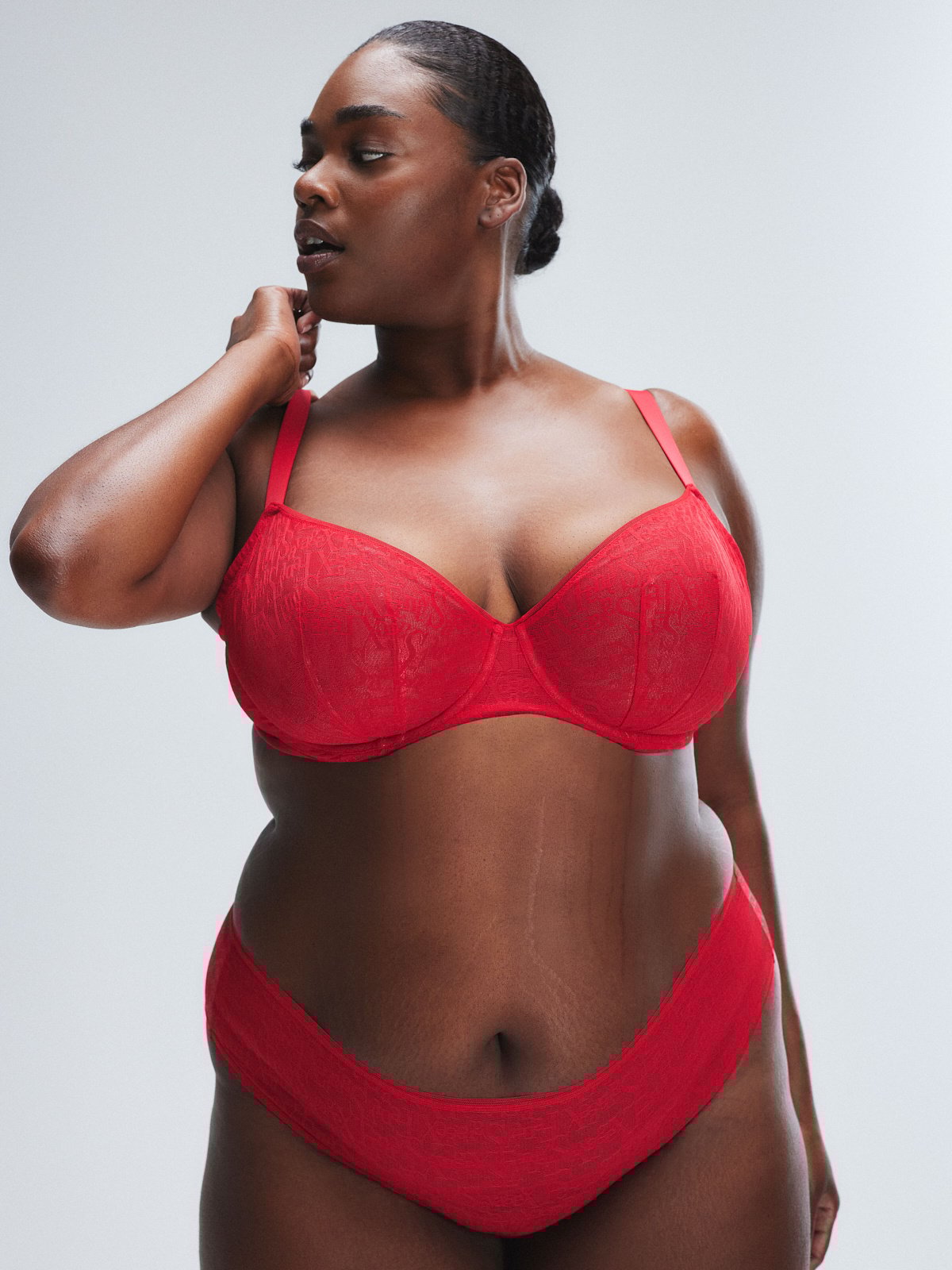 

Бюстгальтер без подкладки Savage X Fenty Signature Script, цвет Timeless Red