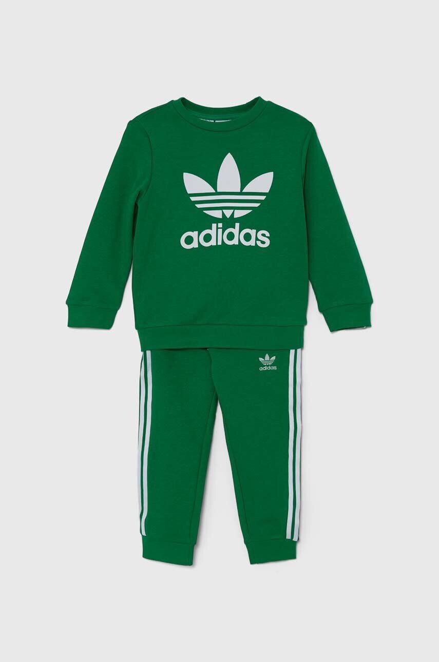 

Детский спортивный костюм adidas Originals CREW SET, зеленый