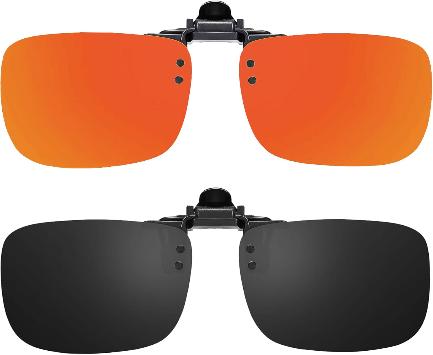 

Поляризованные солнцезащитные очки с откидными линзами и защитой от бликов UV 400, подходят для рыбалки и вождения, а также для ношения поверх очков с диоптриями FRAZALA, Orange Mirror Lens + Black Lens