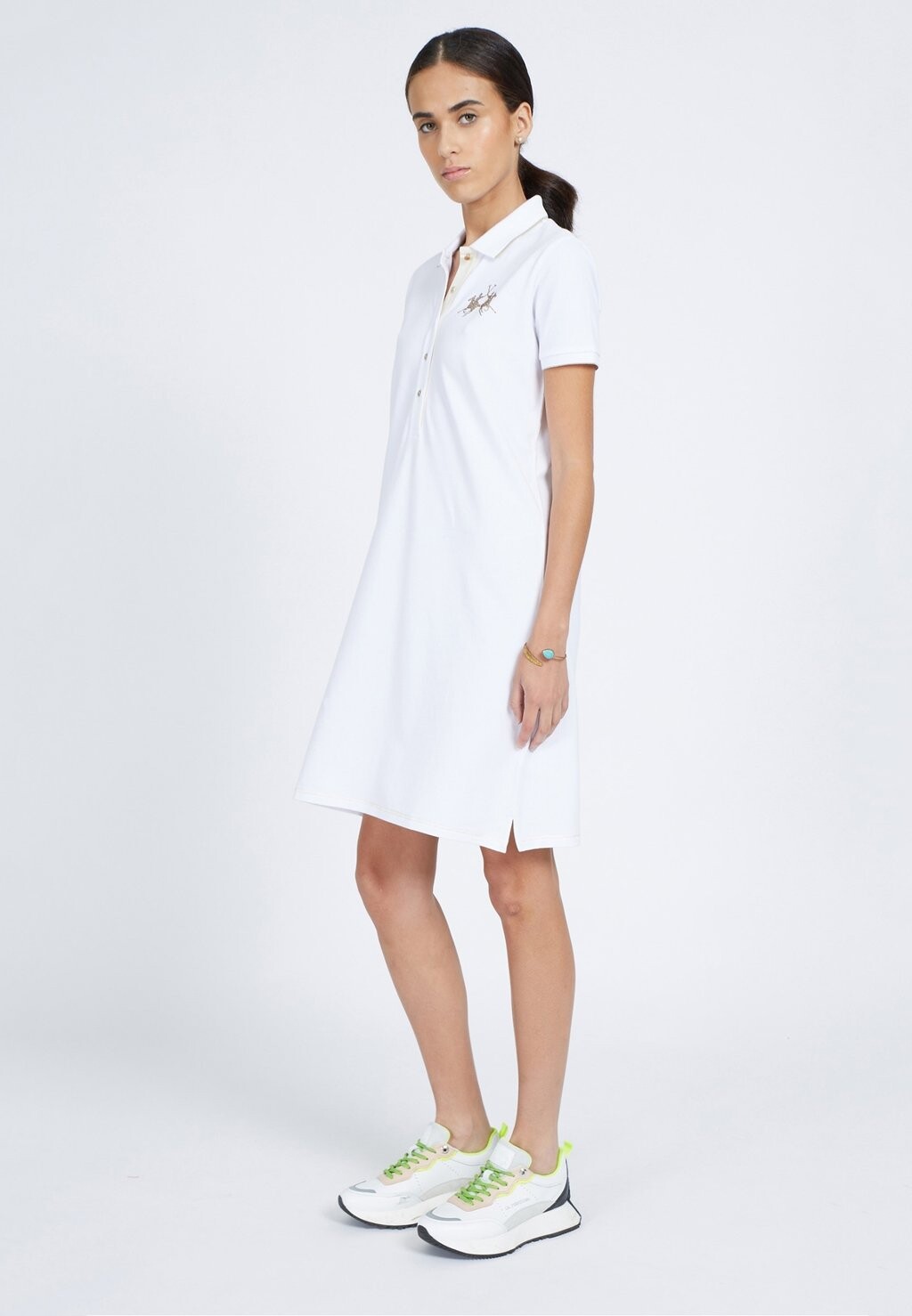 

Платье-рубашка LA MARTINA WOMAN DRESS HIGH COLLAR La Martina, белый