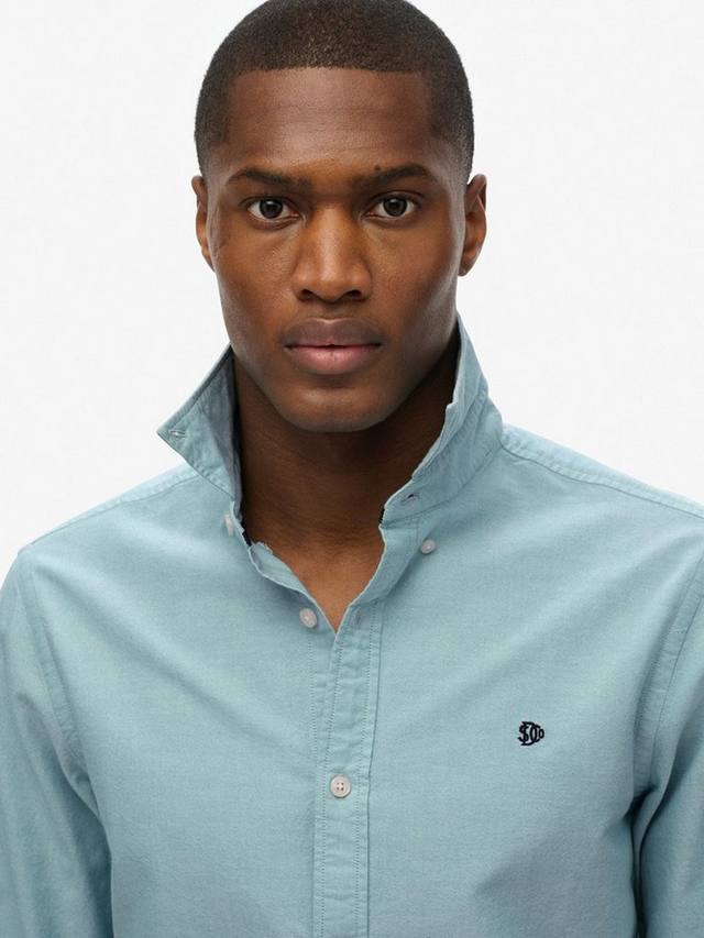Оксфордская рубашка из органического хлопка Regular Fit Superdry, Green — фото 4