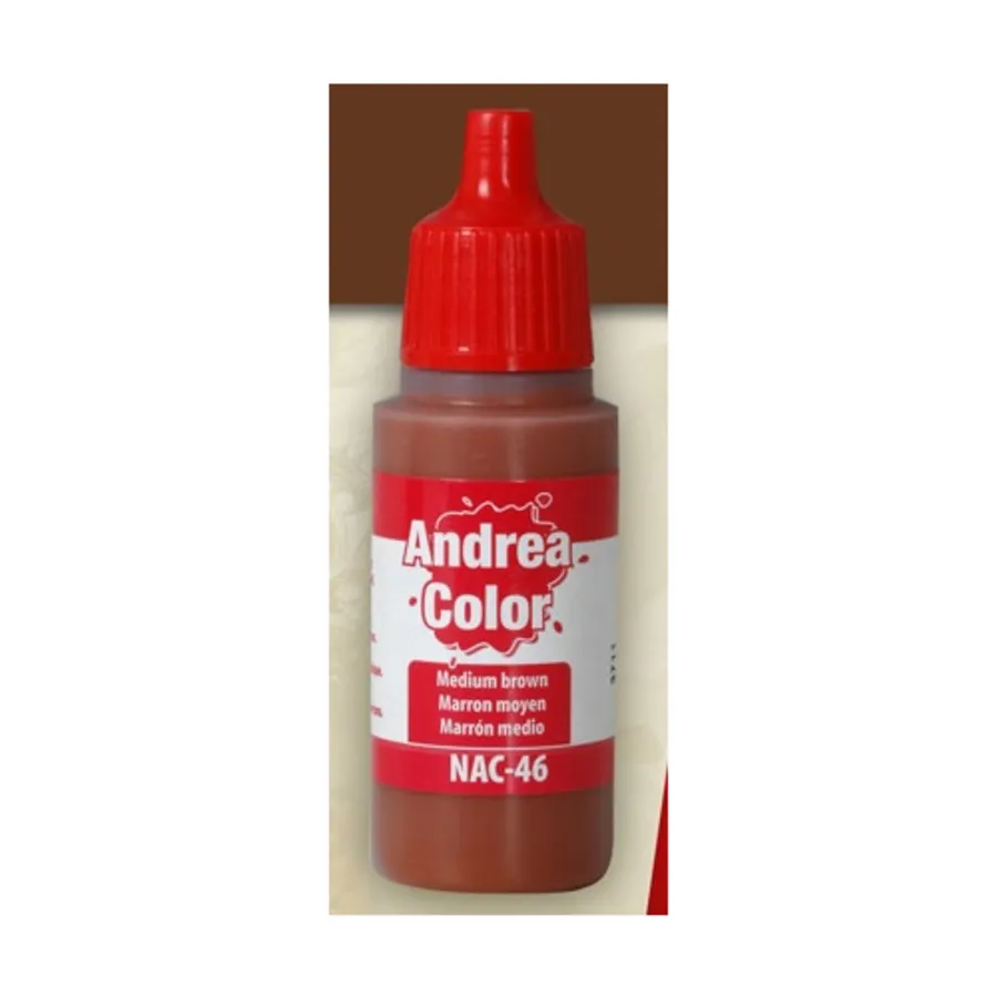 

Средне-коричневый, Andrea Color Paints - Flesh Tones & Browns