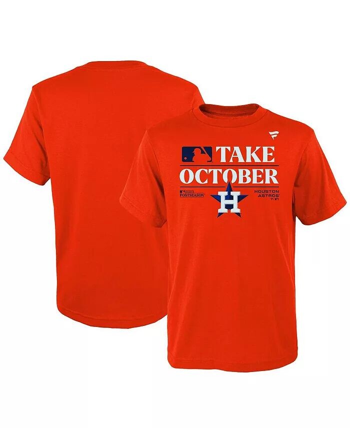 

Футболка Big Boys Orange Houston Astros после сезона 2023 в раздевалке Fanatics, оранжевый