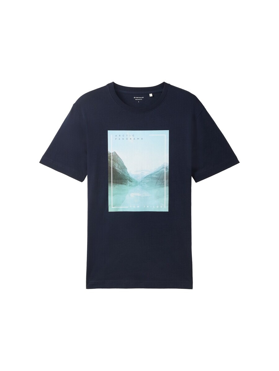 

Классическая футболка TOM TAILOR Shirt, цвет light blue/dark blue