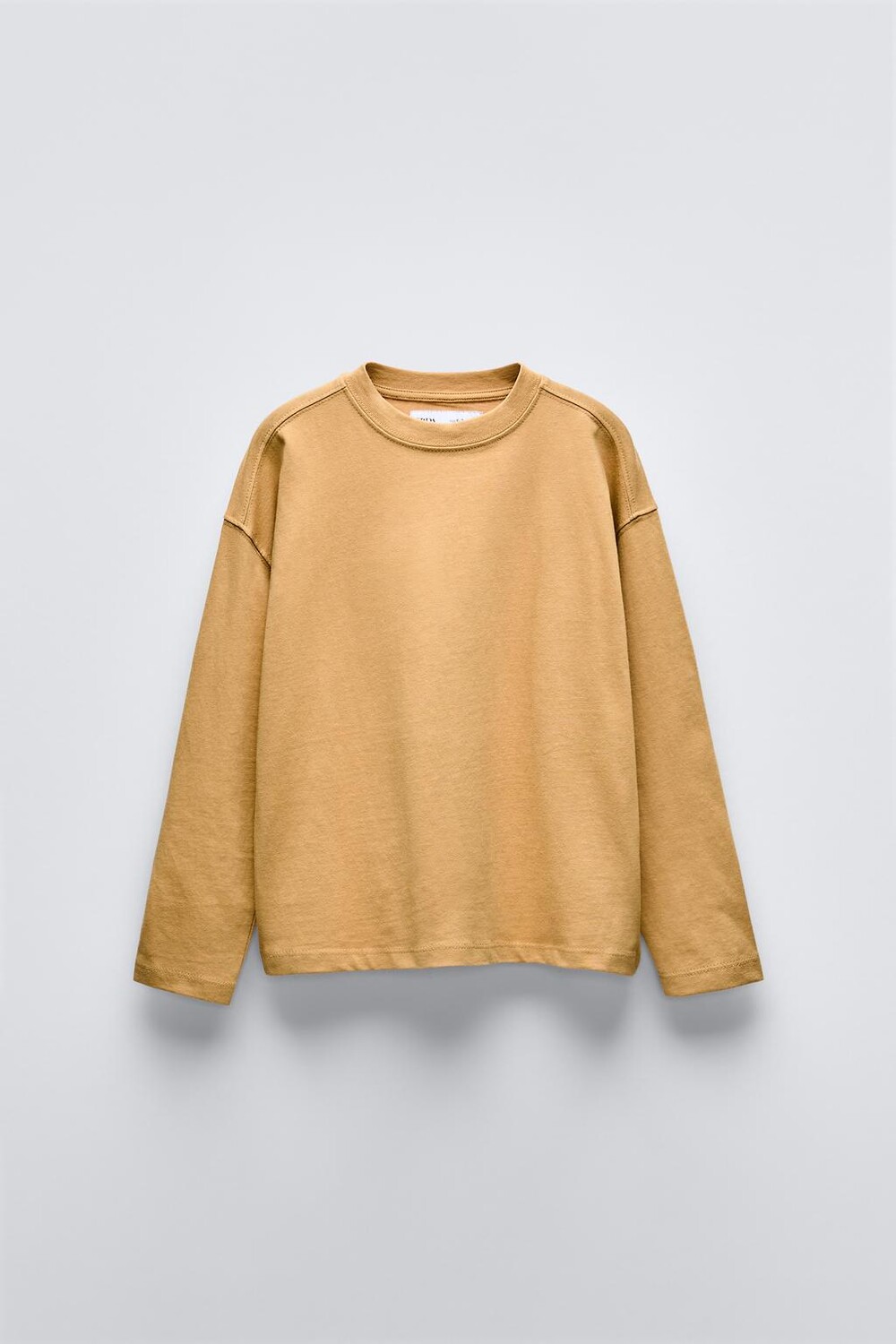

Базовая футболка ZARA, цвет mustard
