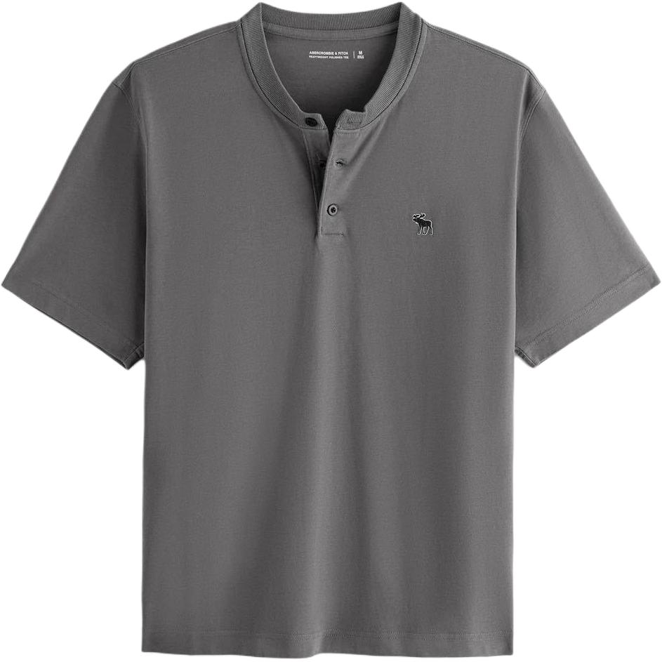 

Футболка мужская темно-серая Abercrombie＆Fitch, темно-серый