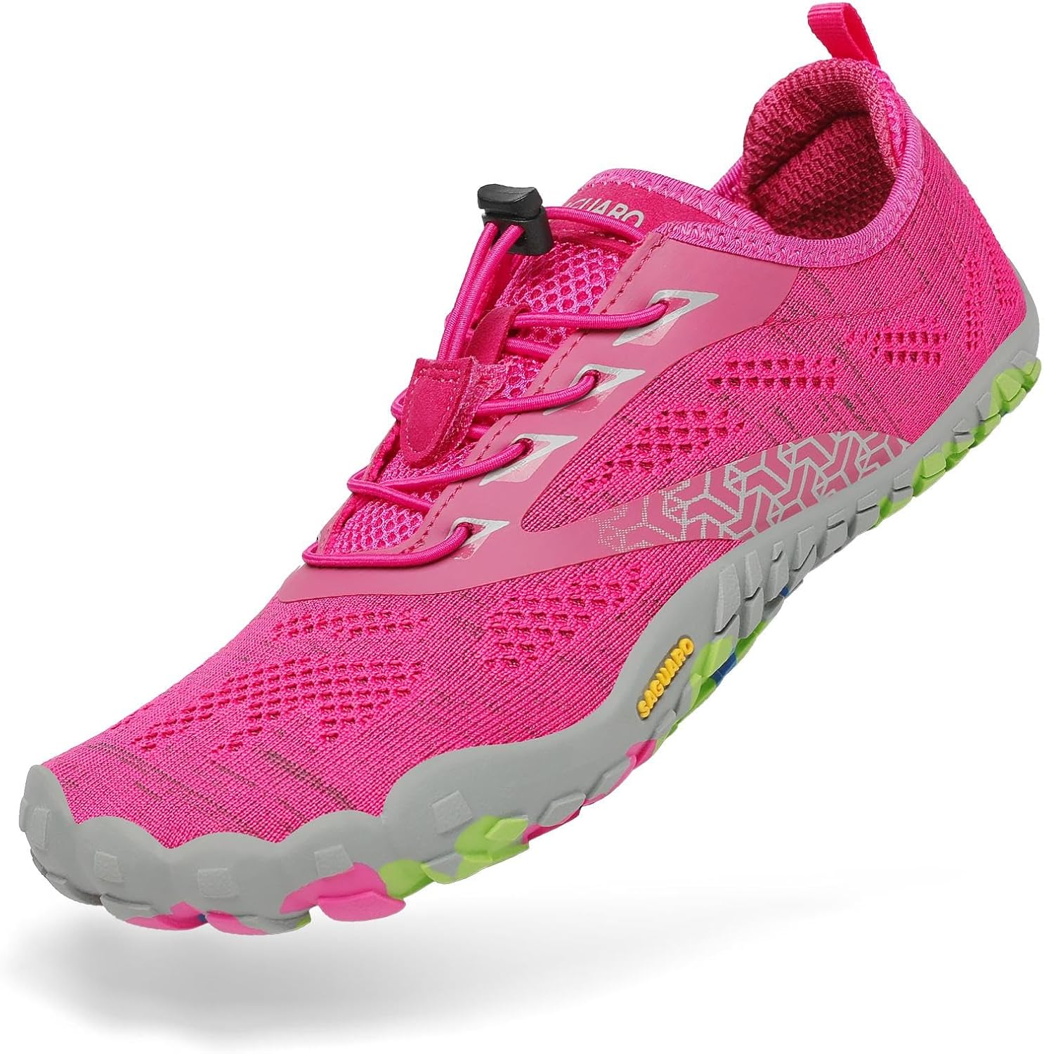 

SAGUARO Женские и мужские кроссовки для бега, минималистичные кроссовки для трейлраннинга, с широким носком и нулевым перепадом высоты подошвы, для кросс-тренинга на открытом воздухе, Carmine Rose-a052