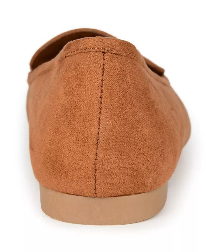 Женские мокасины Tullie Square Toe Journee Collection, коричневый — фото 3