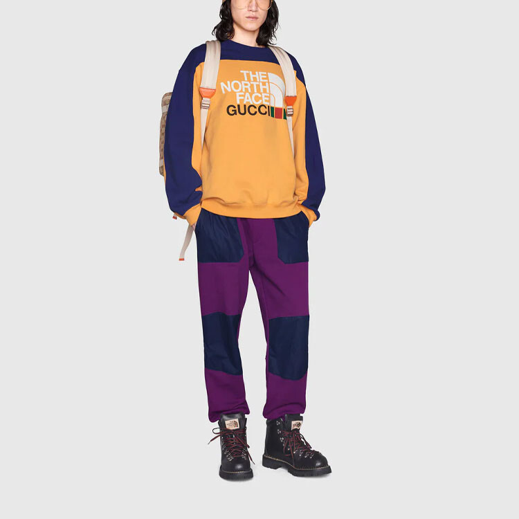 The North Face X The North Face трикотажные спортивные штаны мужские фиолетовые Gucci, фиолетовый — фото 3