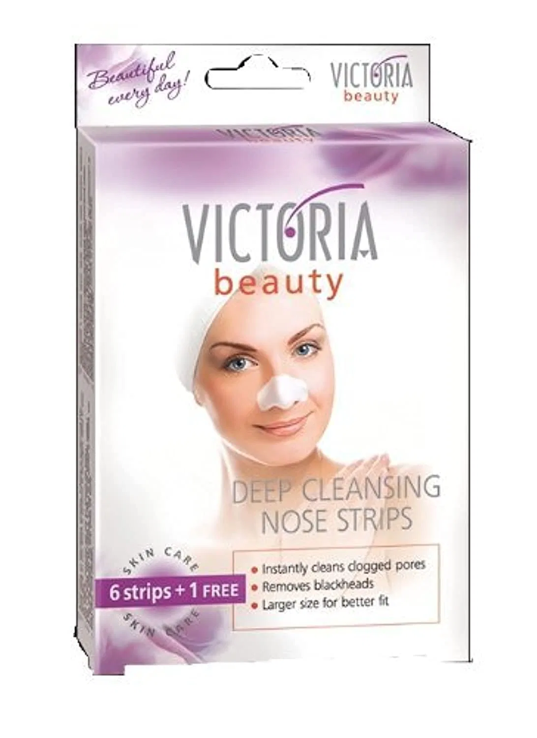 Глубоко очищающие полоски для носа от черных точек Victoria Beauty