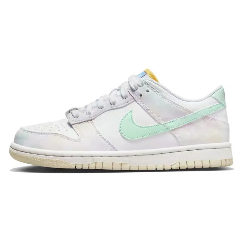 

Кроссовки для скейтбординга Dunk женские с низким верхом, желтый/белый Nike